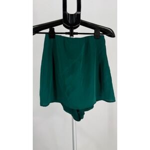 Show Me Your Mumu Emerald Green Skort Skirt Size M Flowy Festival Boho Mini Chic